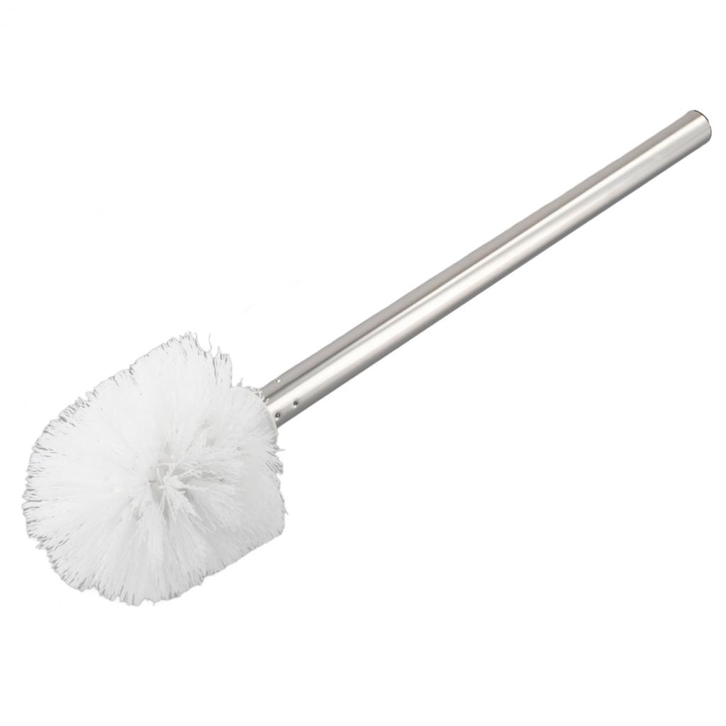 New Accessories Toilet Brush Scrubbers Head & Handle Stainless Steel Bathroom