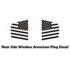 Pre-Cut Quarter Window American Flag Decal Stickers For 2011-2022 Dodge Charger