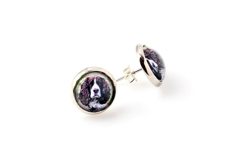 English Springer Spaniel – Earrings your photo handmade, own photo | Art-Dog