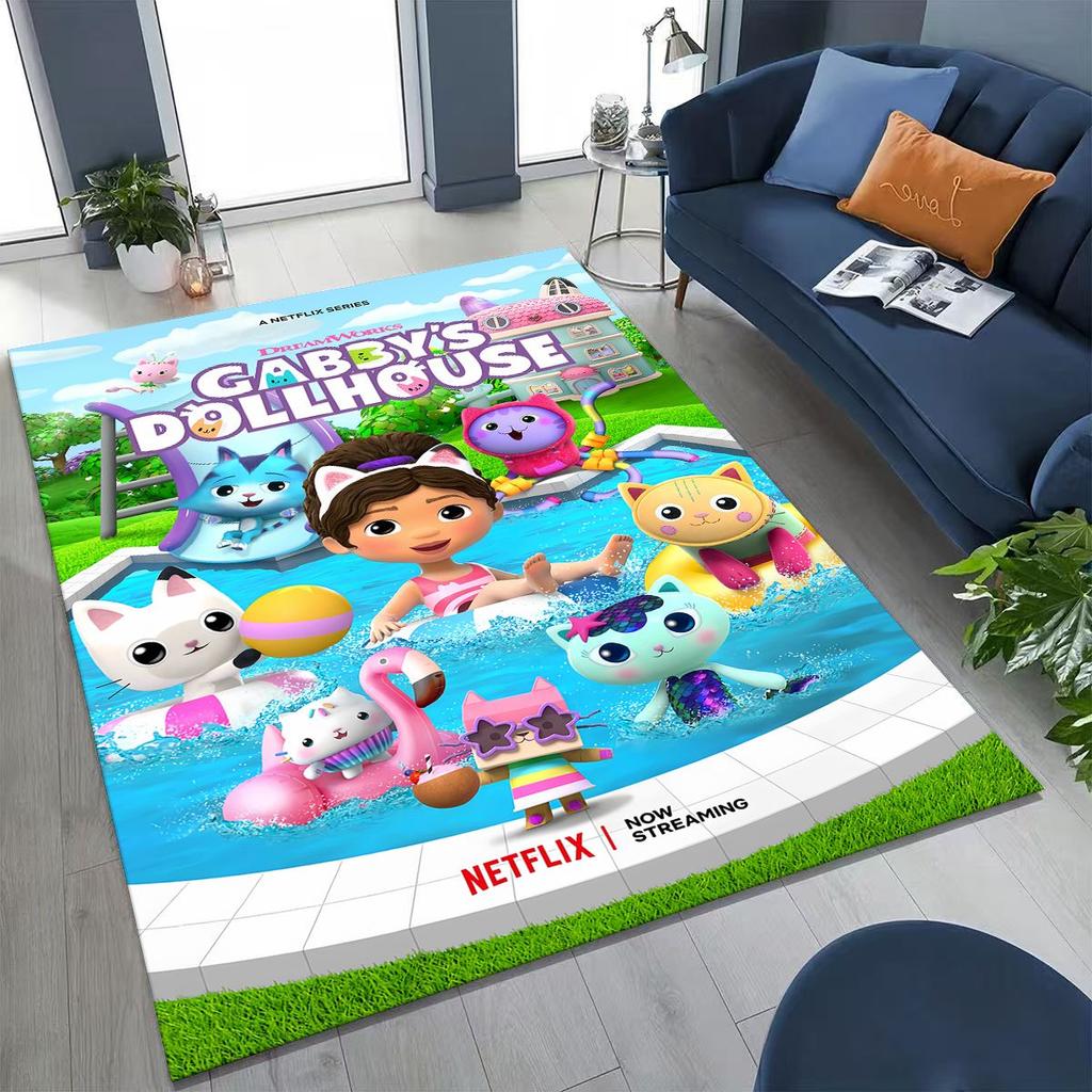 3D Мультяшная Милая Кукла Габби Дом Девочки Подарок Коврик для Спальни Гостиной Дивана Дома Придверный Коврик Декор, Большой Детский Нескользящий Напольный Коврик