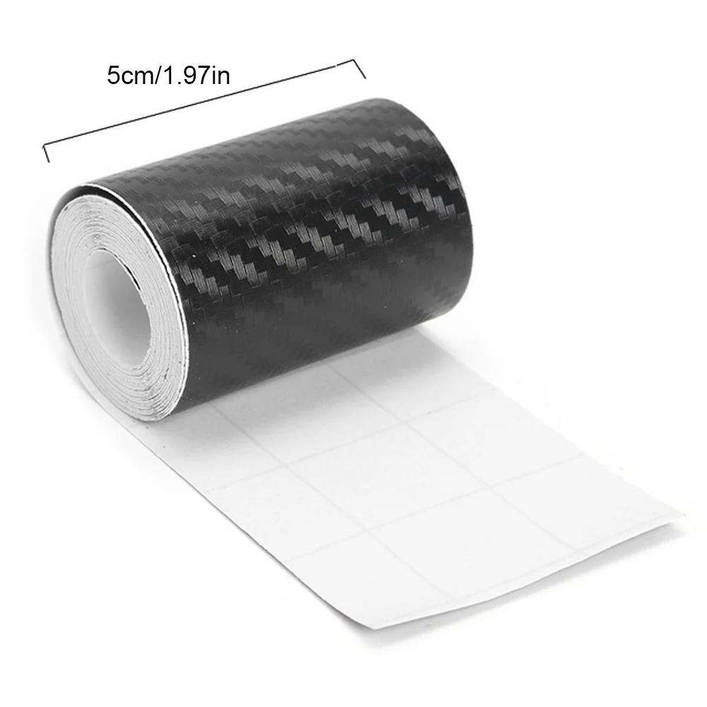 DIY Nano 3D наклейки из углеродного волокна для автомобиля, защита для порога, лента для бампера, защитная лента для автомобиля, водонепроницаемая защитная пленка 1/3/5/7/10 м