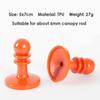4Pcs Lightning Proof Cap Camping Tent Pole Awning Rod Support Bar Anti-Thunder Protection Cover Safe Awning Rod Outdoor Tent Hat