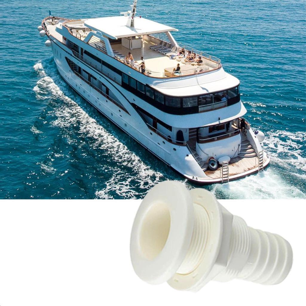Thru Hull Fitting(1"), Through Hull Connector Fitting for Boats