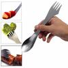 1 Pc 3 In 1 Titanium Fork Spoon Spork Cutlery Utensil Combo Kitchen Outdoor Picnic