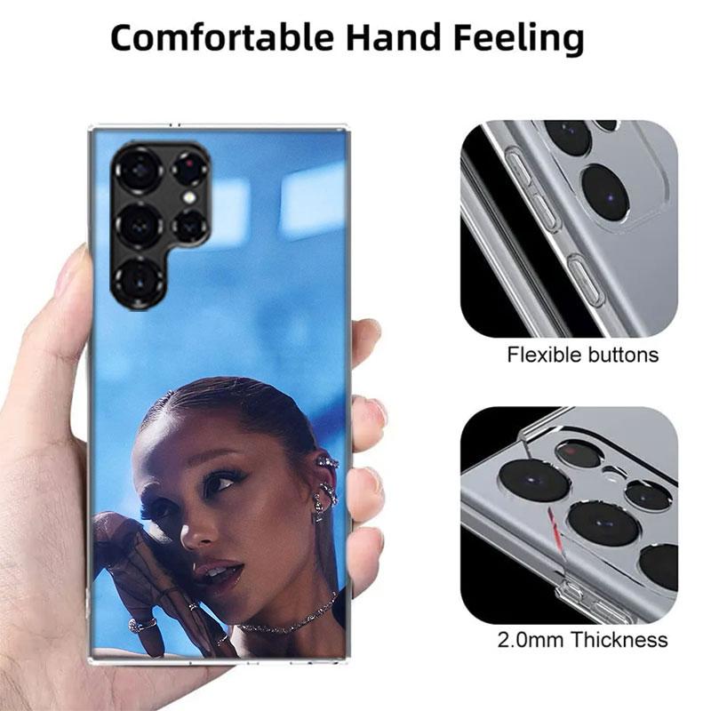 Ariana Grande Cases Phone Case for Samsung Galaxy S26 Ultra S25 Edge S24 S23 FE S21 Plus S20 S22 S10 Cover TPU Capa Shell Shockp