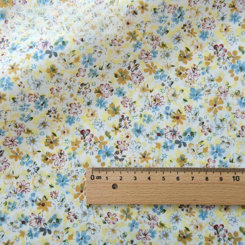 Классика Пасторальный Цветочный Поплин Хлопковая Ткань DIY Детская Одежда Ткань Сделать Постельное Белье Лоскутное Одеяло Украшение Домашняя Швейная Ткань