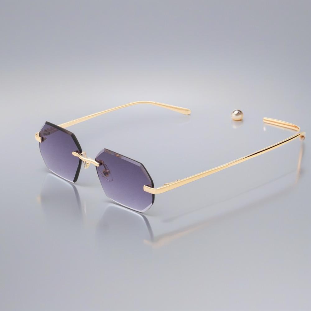 Personalized Multicolor Sun Glasses Lightweight Vintage Frameless Sunglasses Vision Care Fashion Men UV400 Eyewear Photography
