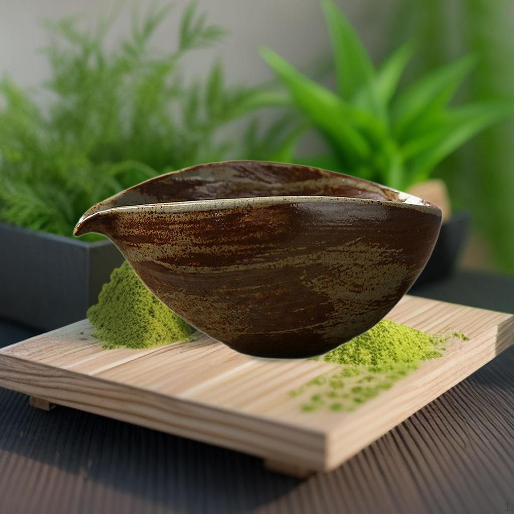 Керамическая чаша для смешивания чая матча, чашка ручной работы для семейного приготовления японского чая