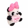 Bow love panda doll cute doll doll pendant girl bag pendant plush toy keychain