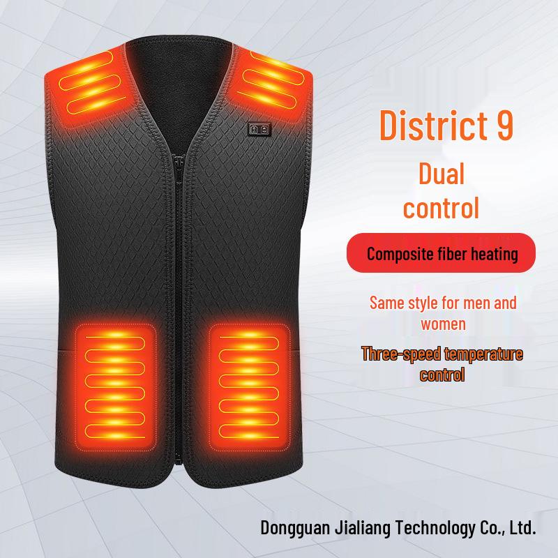 Unisex USB Heated Neoprene Vest - Smart, Constant Temperature Winter Wear