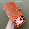 Новый матовый полупрозрачный магнитный чехол для iPhone 17 16 15 14 13 12 Pro Max 17Air с металлической подставкой для беспроводной зарядки Magsafe