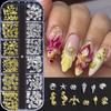 1Box 3D Sea-Theme Alloy Nail Art Charms 12Styles Shell,Seahorse,Conch,Starfish Jellyfish Nail Decorations Summer DIY Nail Parts