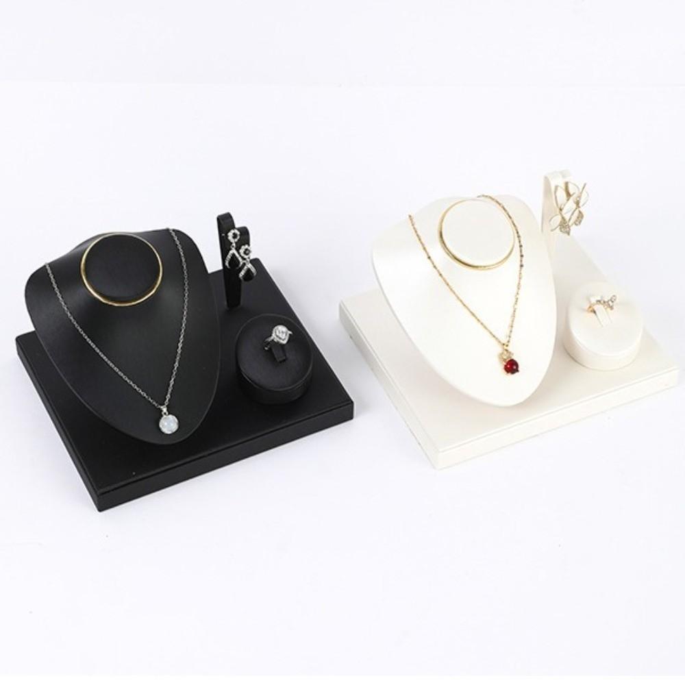 Multi-purpose Combination Set Jewelry Rack Fashion Jewelry Tray with Partitioned Table Display