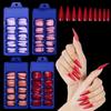 20Colors Manicure Acrylic Fake Nails DIY Long Stiletto False Nail Tips Beauty Tools