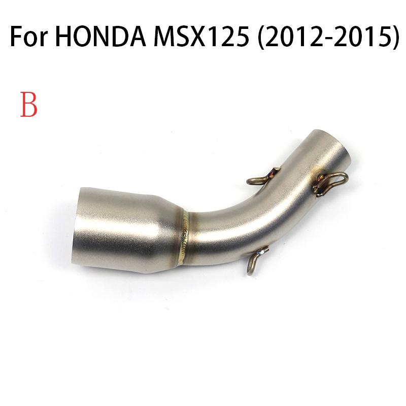 For HONDA MSX125 MSX125SF 2012-2020 Upgrade Motorcycle Exhaust Systems Header Front Link Tube Connect Middle Pipe