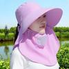 Summer Sunscreen Cap, Female Cycling Big Eaves Hat, Outdoor Farm Work Face Mask, Sunshade Shawl Hat, Face Mask