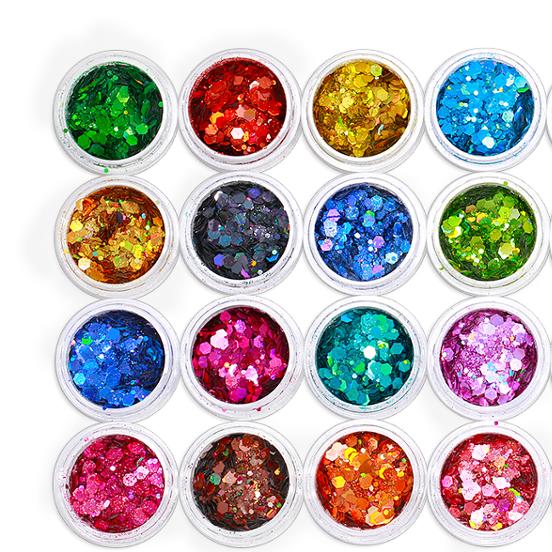 Multi-color Nail Sequins Nail Art Flake Nail Glitter Paillette Mixed Thin Shining 3D Stickers Manicure Make up DIY