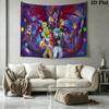 Puzzle & Dragons Wall Tapestry Aesthetic Wall Hanging Printed Fabric Blanket Decorative Tapestries for Bedroom Living Room Home Decor