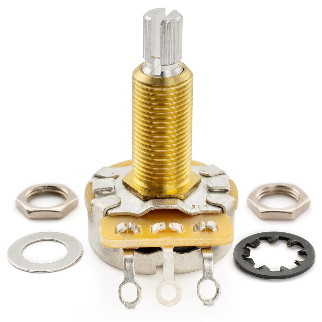 CTS 450 A500K Pot Long Split Shaft Inch A Curve Potenciometer для электрогитары Bass 3/4 10% (Набор 4)