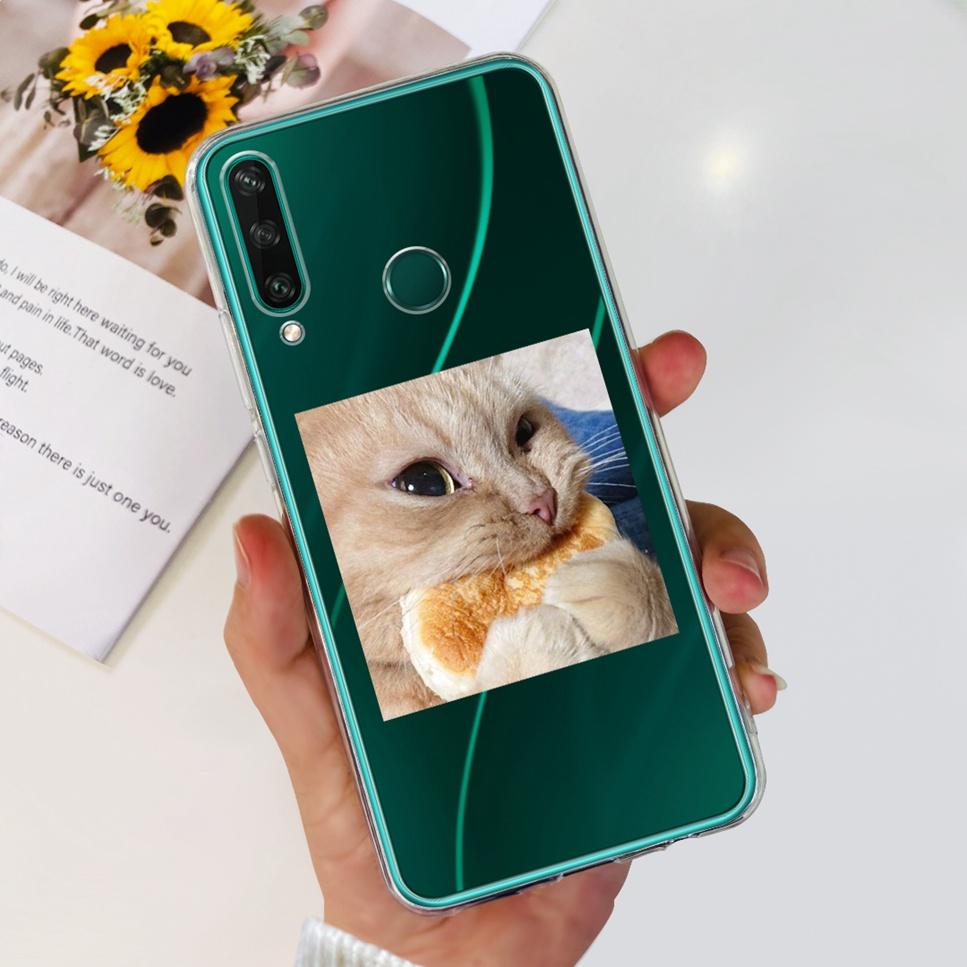 New Case For Huawei Y6p MED-LX9 Luxury Flower Love TPU Soft Silicone Back Cover For Huawei Y6p Y6P 2020 Bumper Phone Case Funda