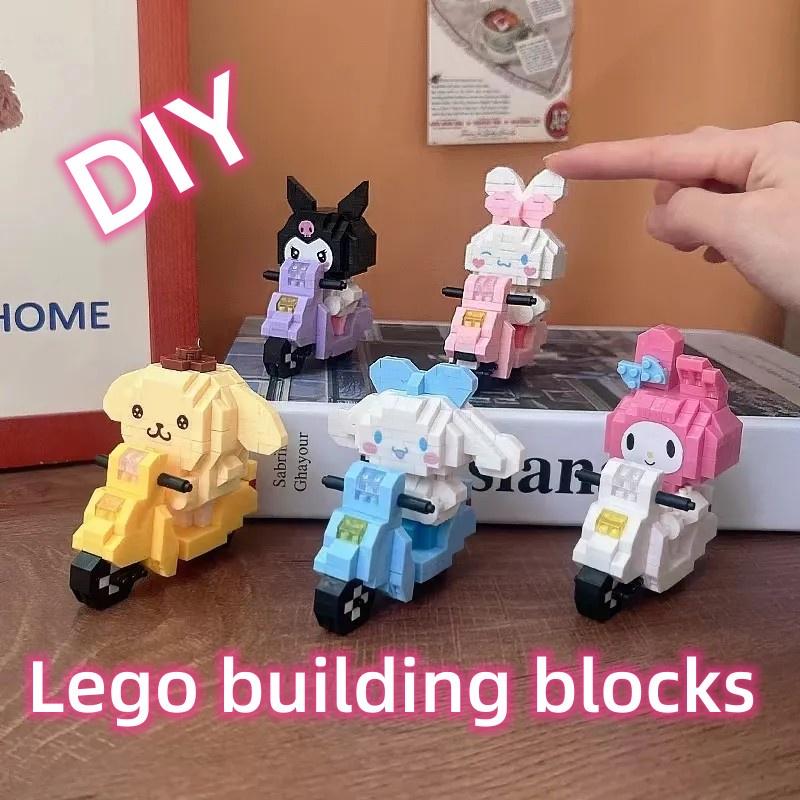 Миниатюрные строительные блоки: Велосипедные прогулки с милыми персонажами