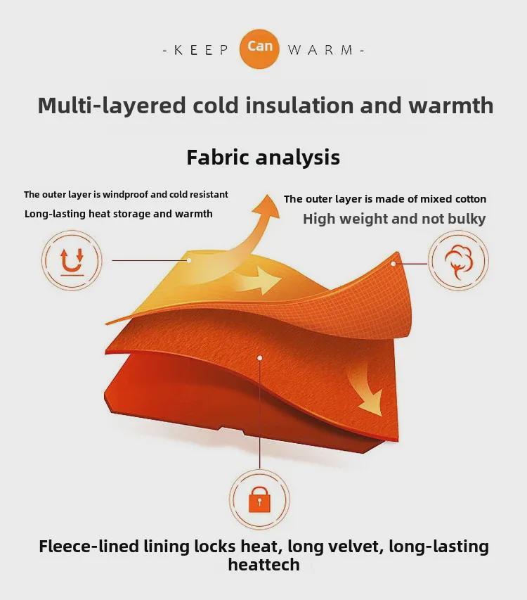 Men's Plus Size Waterproof Breathable Jacket - Medium To Long Style, Thick Velvet for Autumn & Winter Outdoor Wear