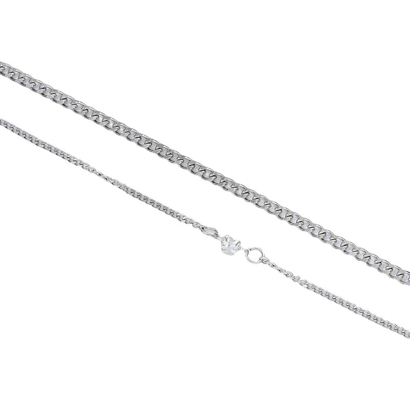 Простой набор браслетов из нержавеющей стали для пары, унисекс, женщин, мужчин, серебряных цепочек с сердечками, ювелирные изделия, подарки