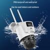 Hikvision 4G 8Мп PTZ-камера безопасности с двумя объективами и картой 128 ГБ, штекер CN (адаптер в комплекте)