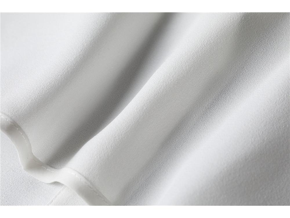 Новая осенне-зимняя блуза-дики из шифона с крючком и кружевом, с отложным воротником