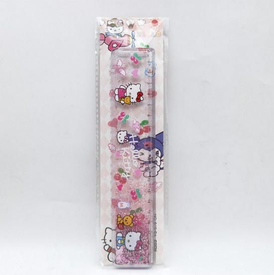 Super Mario Glitter Ruler - Cute 20cm Student Stationery
