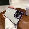 Electroplated four-corner airbag shell for new style phone case with lens film, iPhone 16 shockproof protective cover