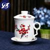 Blue and W Te Porcelain Office Teacups with Lid Filter Creative Ceramic Hand-Painted Water Cups Household Drinkware Gifts