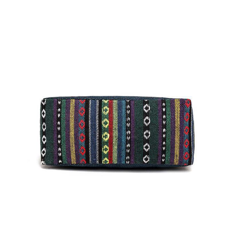 New Ethnic Style Shoulder Bag Office Handbag Student Canvas Embroidery Elephant Casual Travel Storage Tote Bag For Women