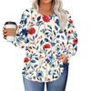 Womens Plus Size Tops Long Sleeve Shirts Round Neck Flowy Tunic Casual Loose Blouse L-5X