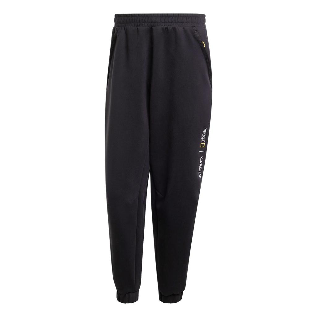 adidas X Terrex X National Geographic FW24 Aeroready свободный крой с надписью Casual Cuffed Knit Sports брюки мужские низ черный JJ4360