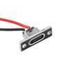 2-контактный USB-разъем для зарядки, порт передачи данных Type-C, водонепроницаемый порт для зарядки, 2-контактная полоска паяного соединения, гнездовой разъем
