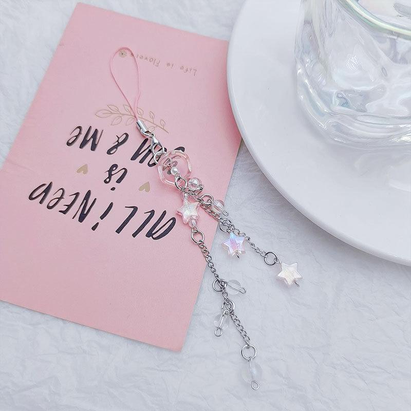 Медузы кисточки со звездой телефон подвеска рюкзак наушники чехол украшение украшение милый телефон цепочка аксессуары