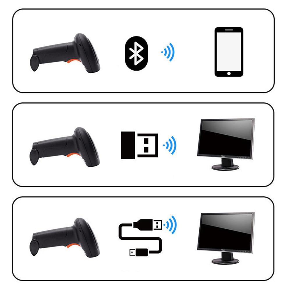 Беспроводной сканер штрих-кодов 2D, сканер логистики для супермаркетов