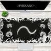HYBXAXC Готская Сороконожка Коврик для Мыши Большой Игровой Коврик для Стола Цветочный Ужас Дизайн для Эстетичного Геймера и Офисной Установки Weirdcore