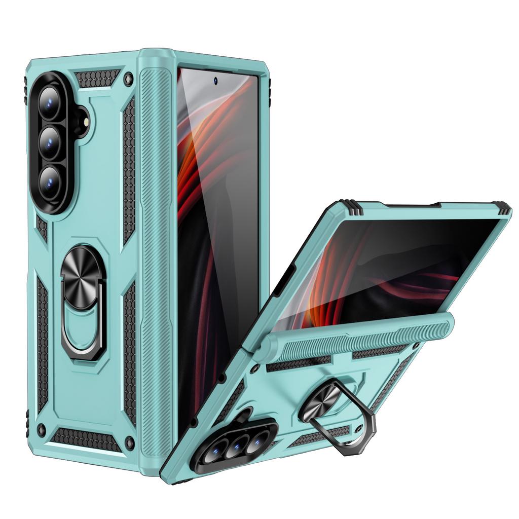 Подходит для мобильного телефона Samsung Z Fold7 со складным экраном, чехол Sergeant противоударный 6 5 4 3, защитный чехол с магнитным автомобильным держателем