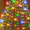 Christmas Tree Lights with Ring LED String Light with Remote Control Waterproof