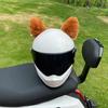 2Pcs Motorcycle Helmet Plush Cat Ears Stickers Decoration Motocross Helmet Cosplay Plush Full Face Off Road Helmet Decor