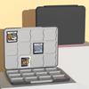 Силиконовые игровые аксессуары для чехла 24 в 1 Держатель для игровых карт Картридж f