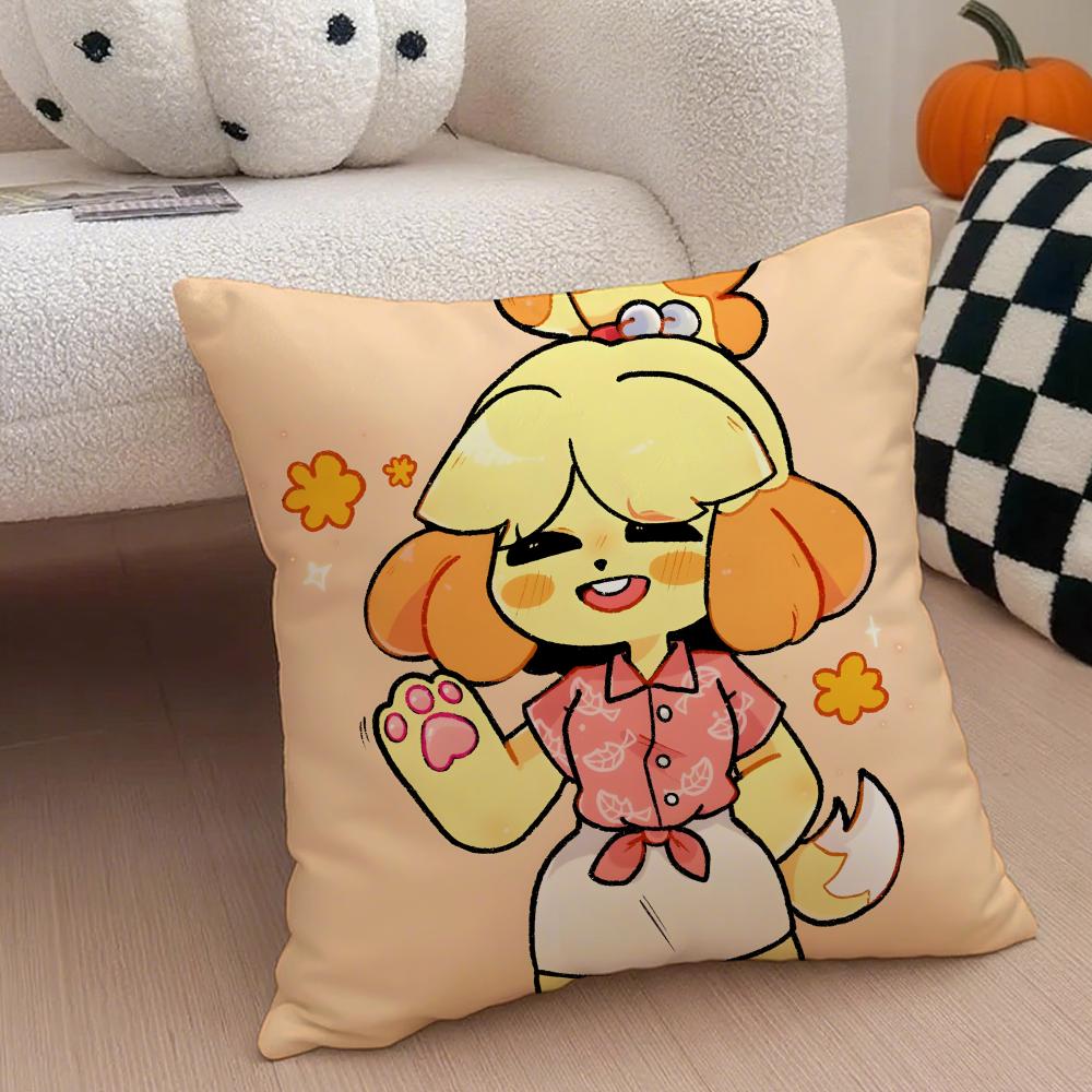 IIsabelle Cushion Cover Linen Pillow Case Soft Breathable Protective Couch Room Decoration