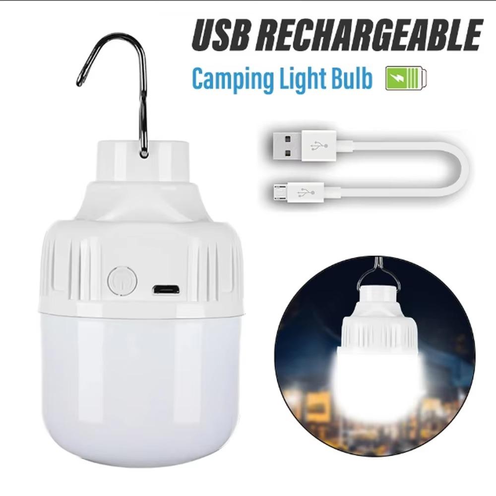 Waterproof LED Lamp Bulbs USB Rechargeable Camping Light New Emergency Light  Camping