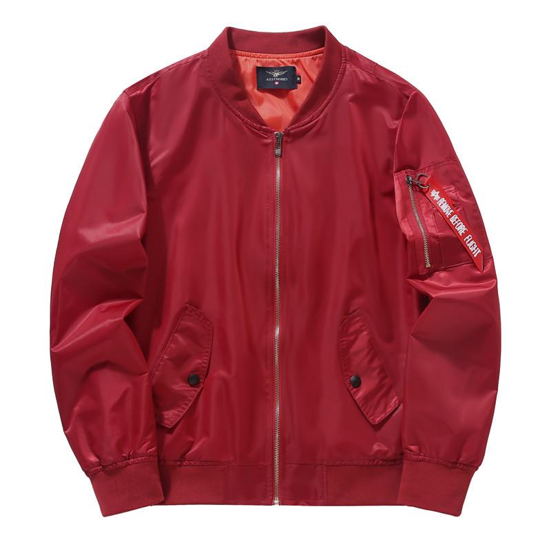 Мужская куртка Yama осенне-зимняя большого размера для полных, спортивная повседневная хлопковая куртка, пилот ВВС One Ma1