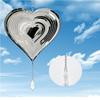 3D Heart Hanging Garden Ornament for Outdoor Decoration Metal Wind Spinner