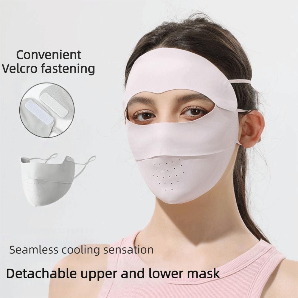 Breathable Sunscreen Mask Thin Face Gini Mask Adjustable Face Cover  Riding