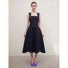 Spring Summer New Sleeveless Waist Cinched Backless Slimming Elegant Dress for Women European American Style