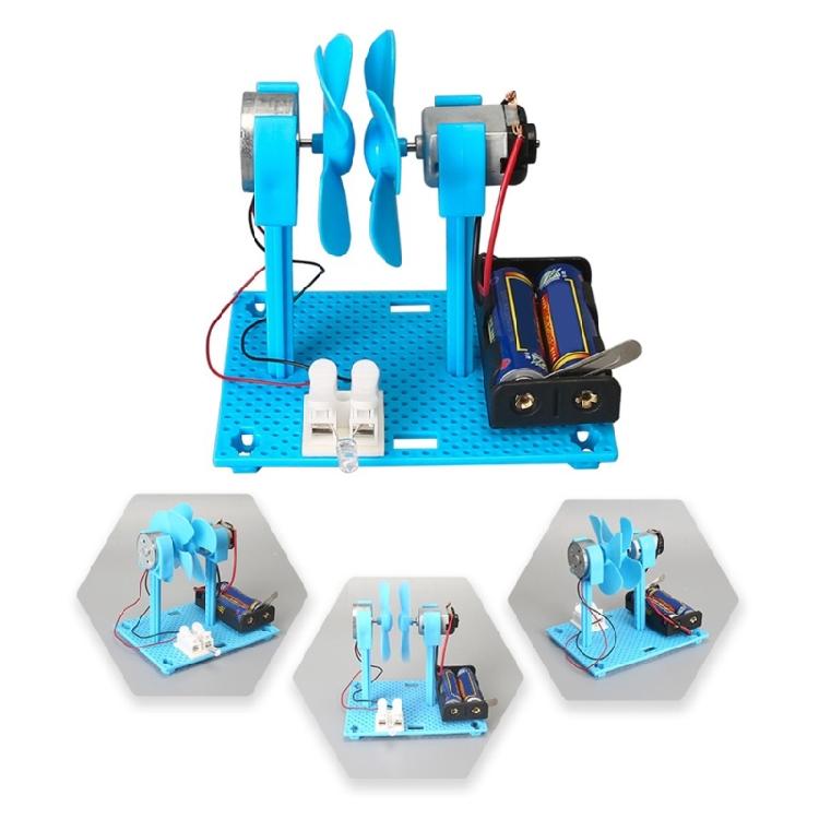 Wind Power Model Kits Kids STEM Physics Experiment Educational Toy Easy Assembly Science Education Tool